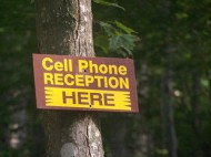 Cell Phone Reception Here